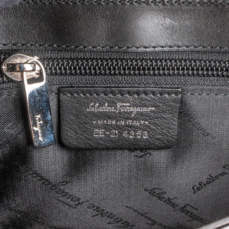 Salvatore Ferragamo Patent Leather Vara Bow Shoulder Bag