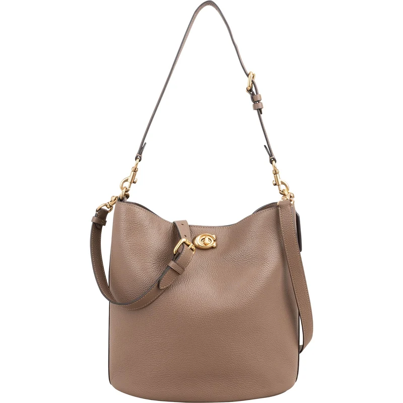 Coach Pebbled Leather Willow Bucket Crossbody Bag