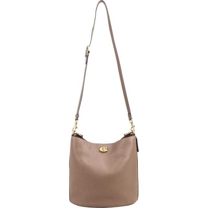 Coach Pebbled Leather Willow Bucket Crossbody Bag