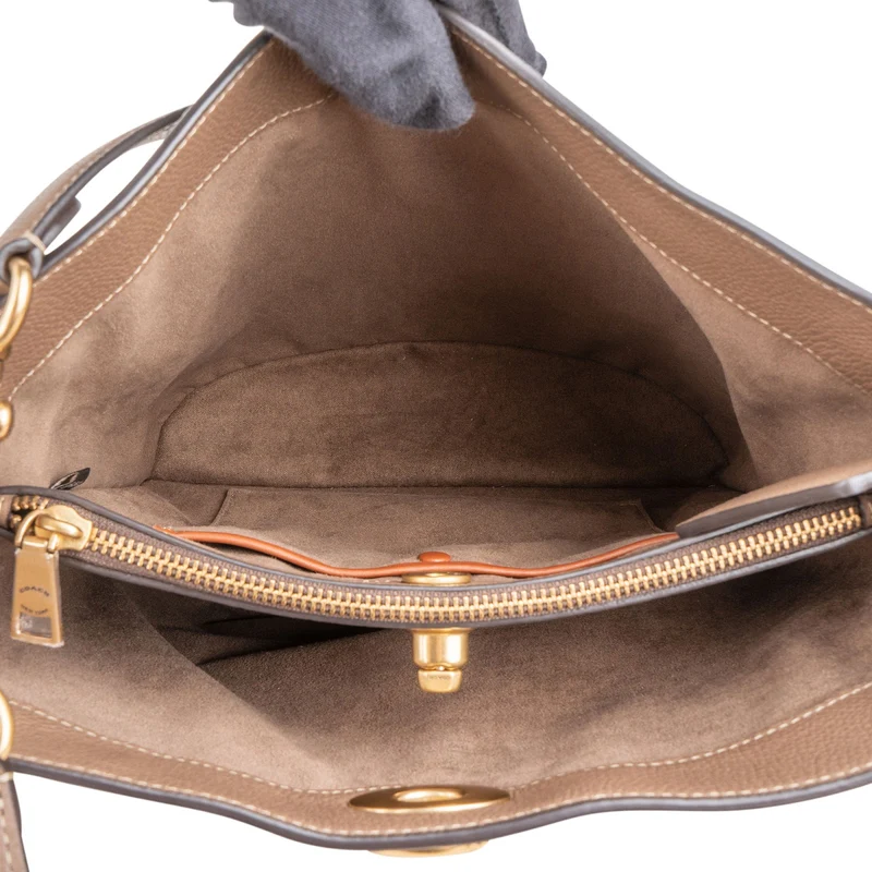 Coach Pebbled Leather Willow Bucket Crossbody Bag