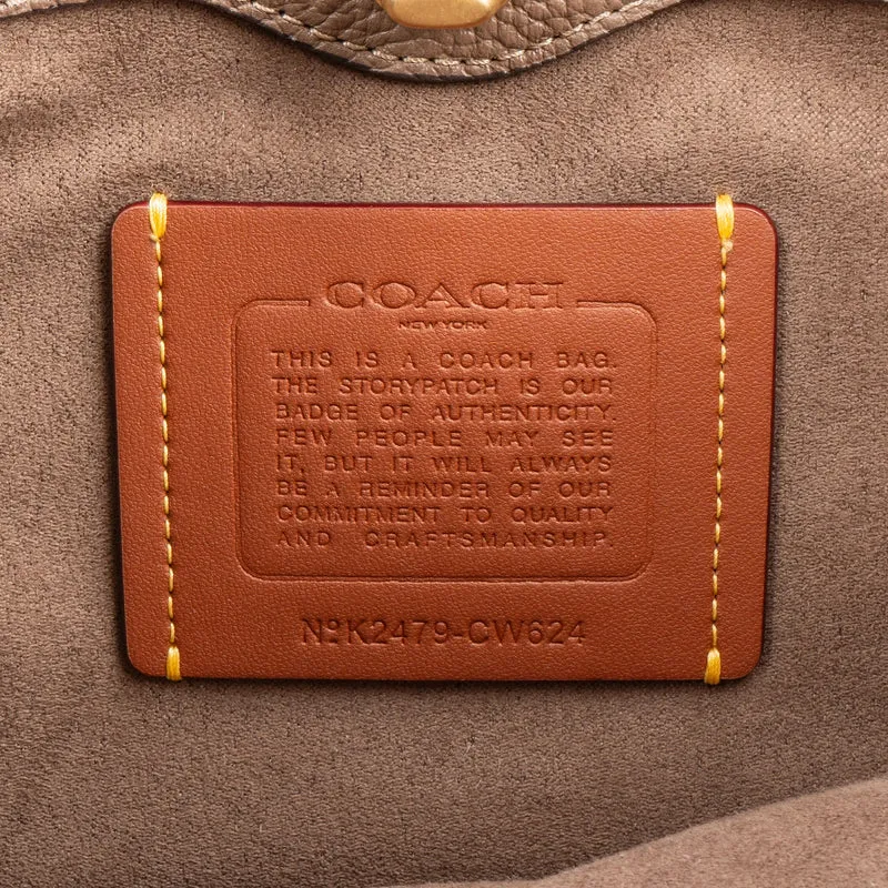 Coach Pebbled Leather Willow Bucket Crossbody Bag