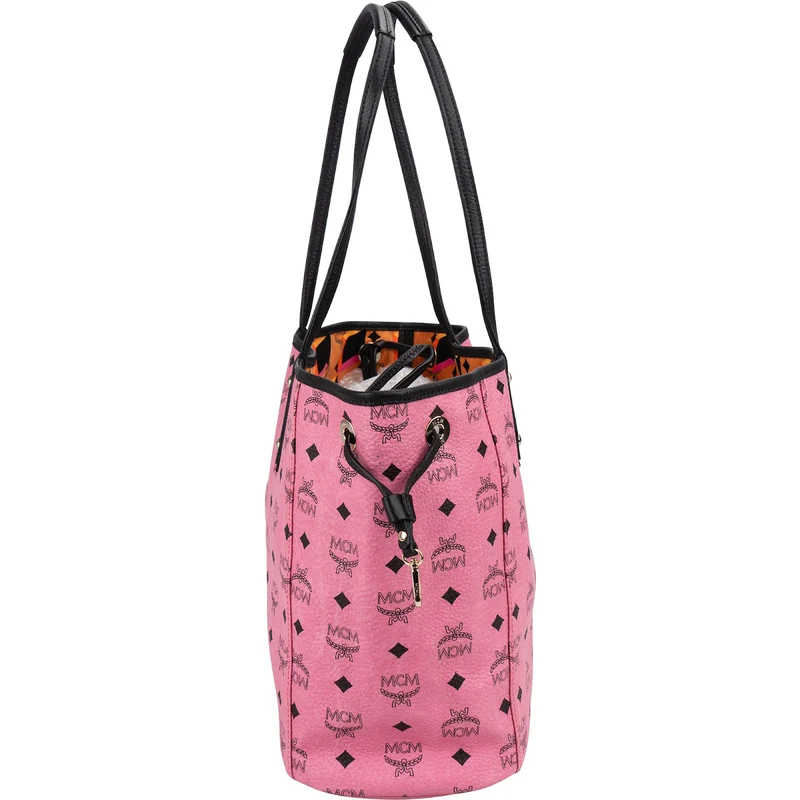 MCM Monogram Visetos Liz Reversible Shopper Tote Shoulder Bag