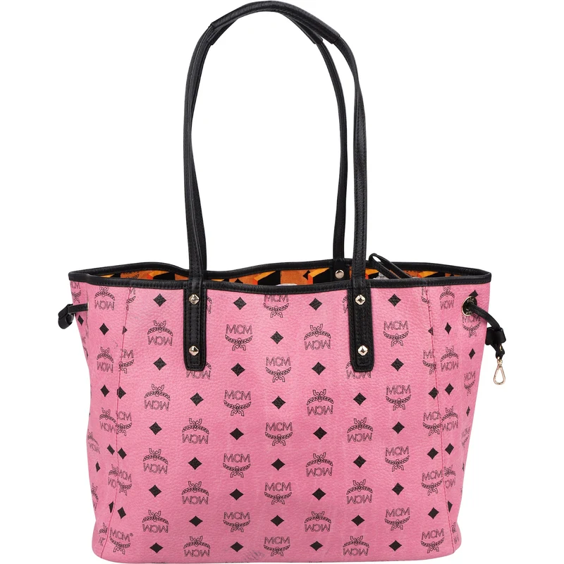 MCM Monogram Visetos Liz Reversible Shopper Tote Shoulder Bag