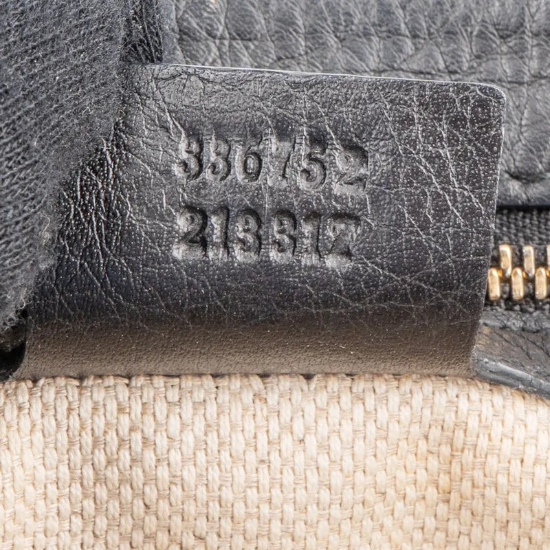 Gucci Black Leather Soho Chain Crossbody Bag