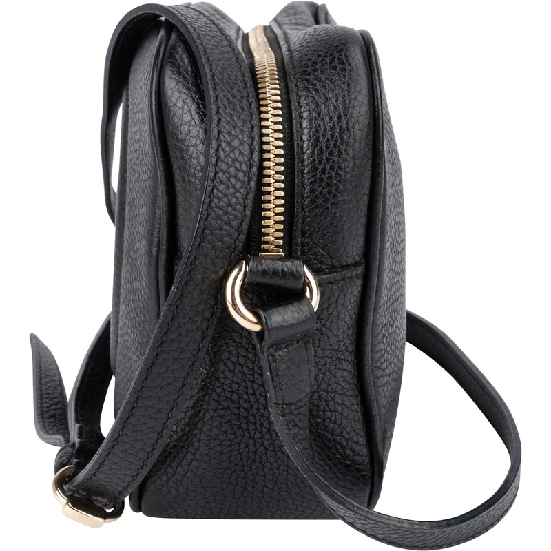 Gucci Black Leather Soho Disco Crossbody Bag