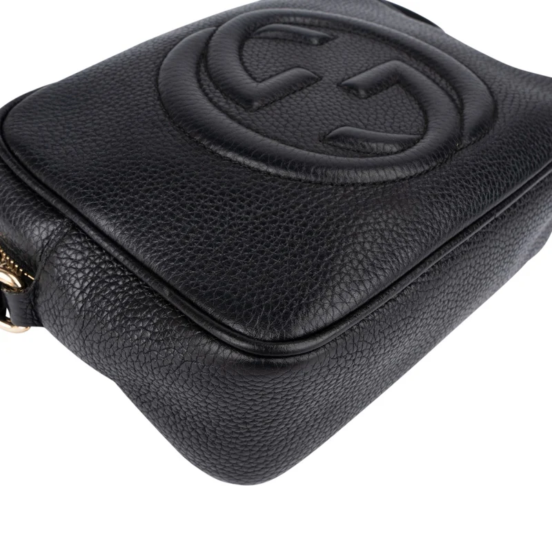 Gucci Black Leather Soho Disco Crossbody Bag