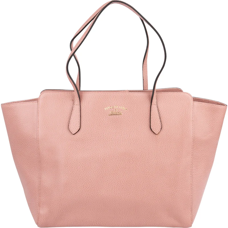 Gucci Pebbled Leather Swing Shopper Shoulder Bag