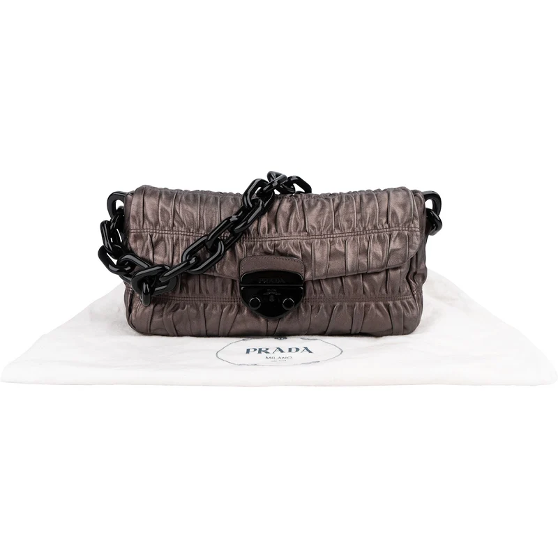 Prada Nappa Gaufre Leather Chain Bag Shoulder Bag