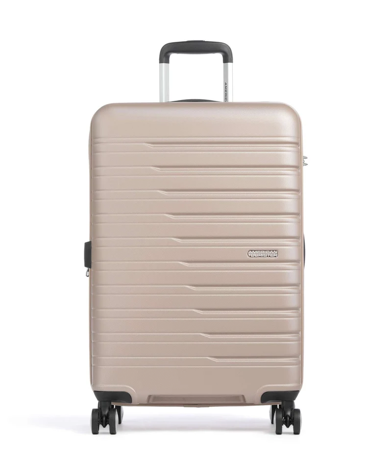 American Tourister Flashline 4-Rollen Trolley ivory gold