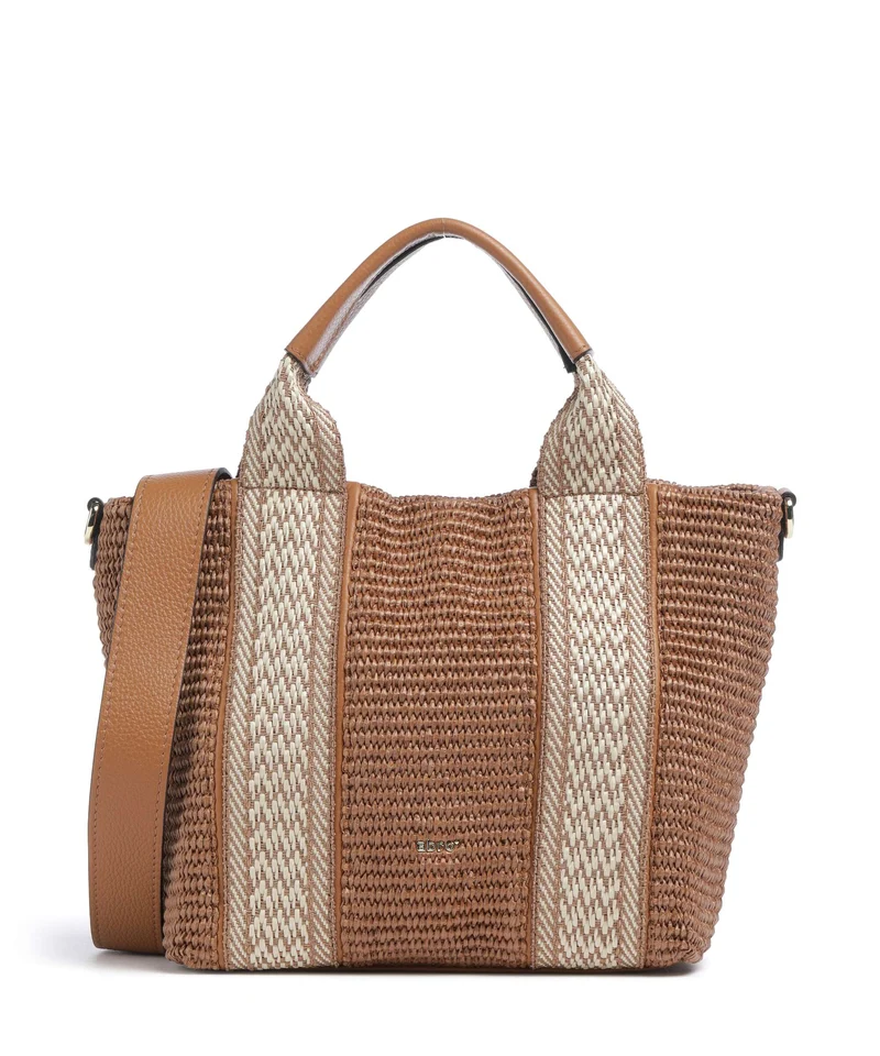 Abro Raffia Kaia Handtasche caramel/cognac