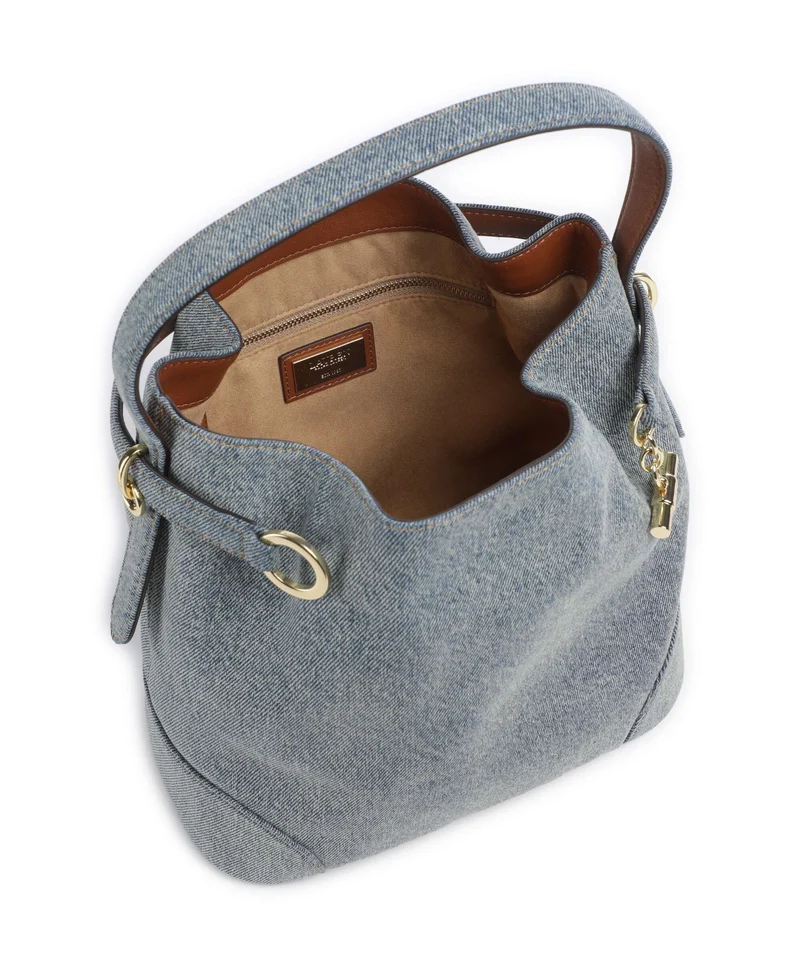 Lauren Ralph Lauren Blaike Medium Bucket Handtasche blue/lauren tan