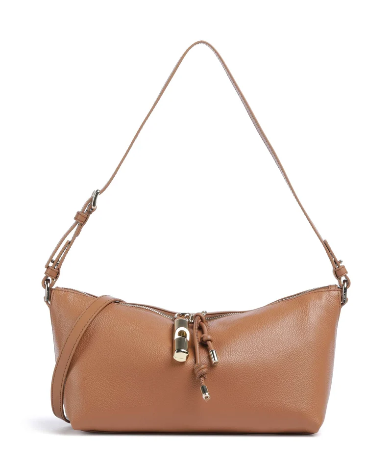 Furla Debby Mini Schultertasche brandy