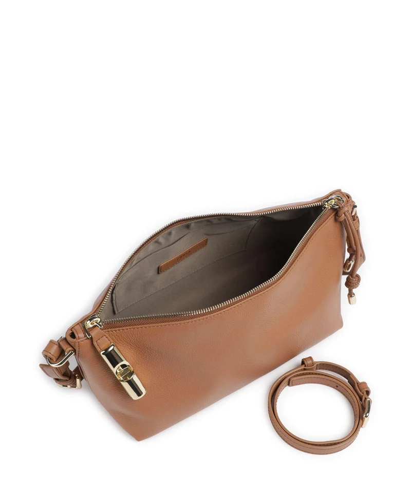 Furla Debby Mini Schultertasche brandy