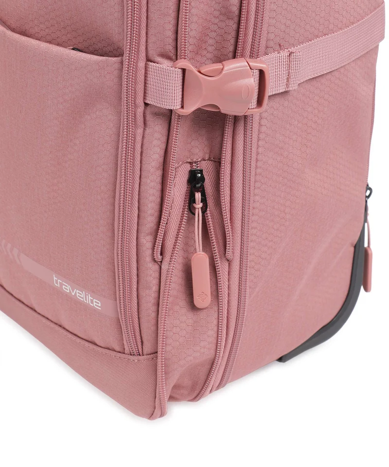 Travelite Kick Off Rucksack-Trolley blush