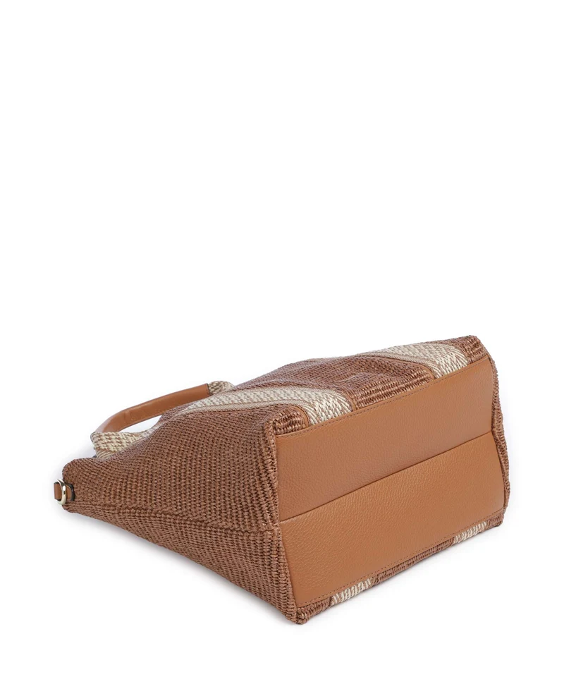 Abro Raffia Kaia Handtasche caramel/cognac