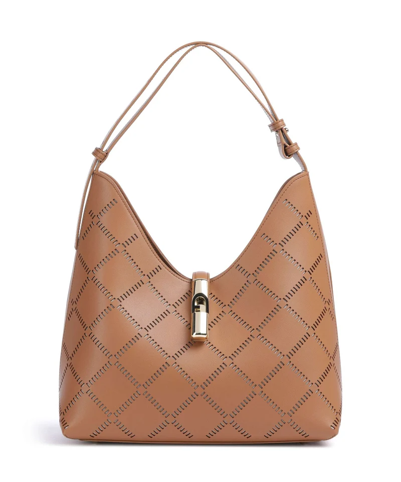 Furla Goccia M Beuteltasche brandy