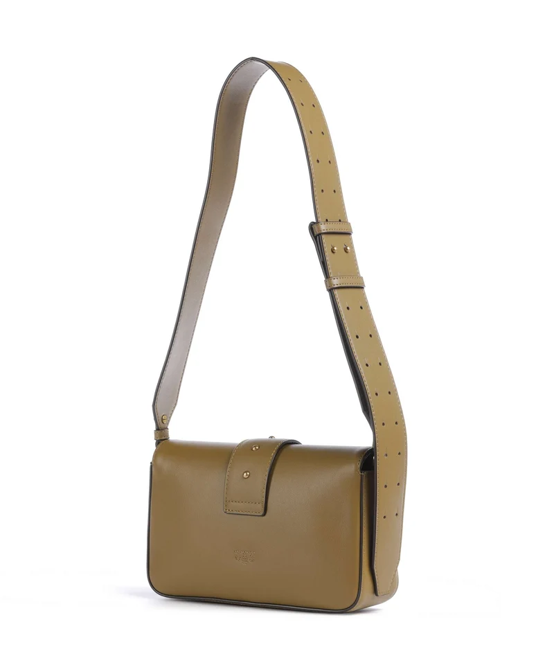 Pinko Love One Mini Slouchy Schultertasche verde canguro/antique gold