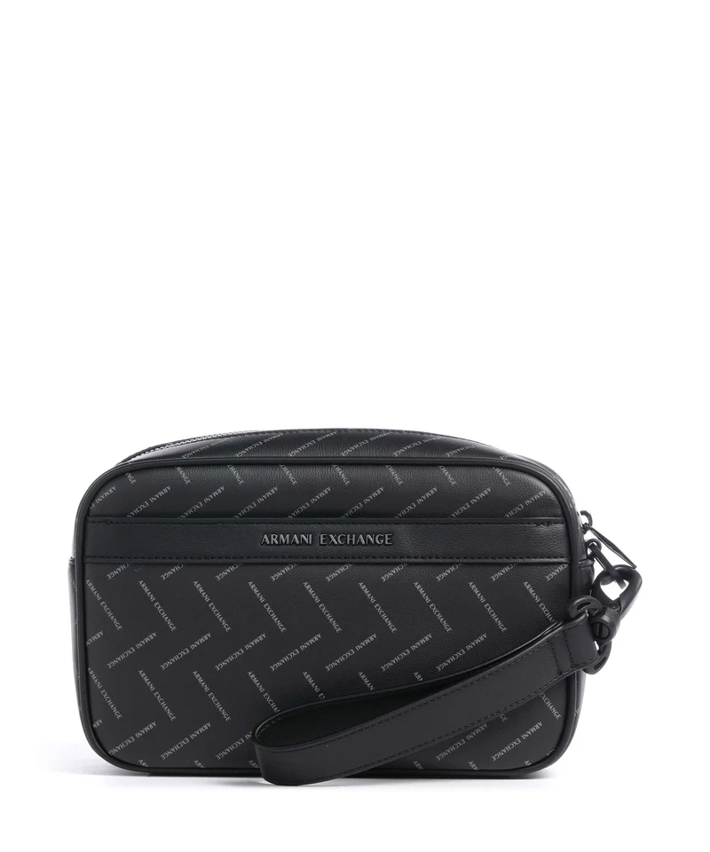 Armani Exchange Ginevra Printed Kulturbeutel black/chiseled stone