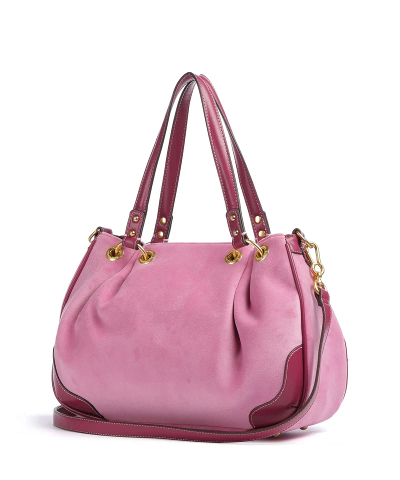 Juicy Couture Twig Narrative Velvet M Beuteltasche super pink