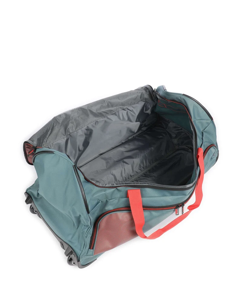 Travelite Basics Rollenreisetasche grün/orange
