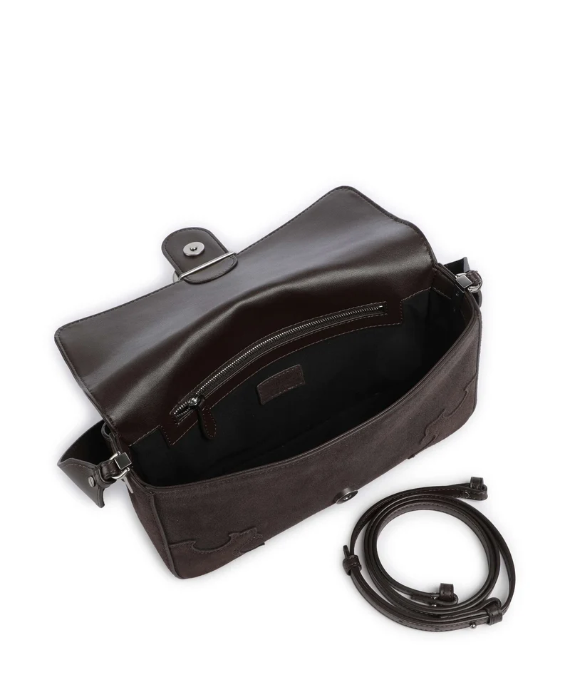 Pinko Love One Classic Slouchy Schultertasche marrone/chicco di caffe/old silver