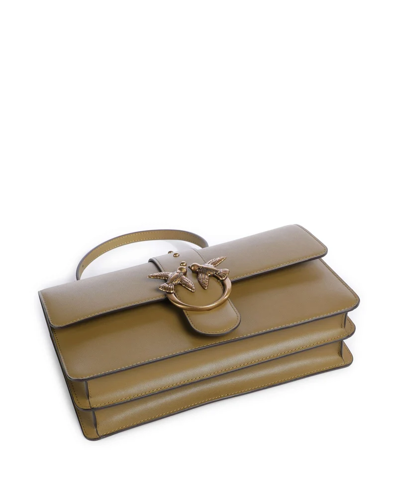 Pinko Love One Classic Umhängetasche verde canguro/antique gold