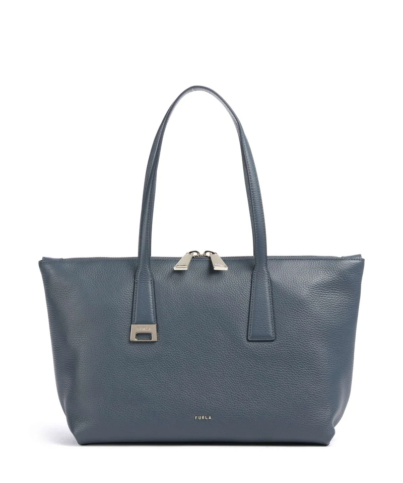 Furla Olivia M Shopper grigio blu