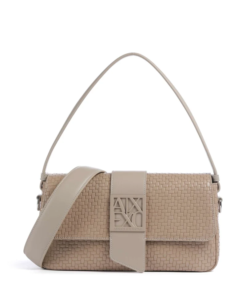 Armani Exchange Susy Soft Woven Schultertasche sand
