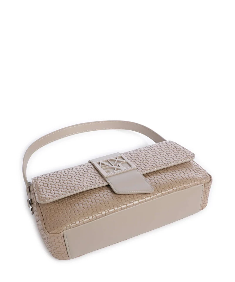 Armani Exchange Susy Soft Woven Schultertasche sand