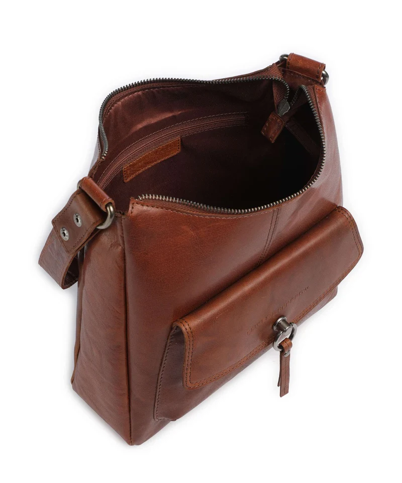 Spikes & Sparrow Bronco Cydney Beuteltasche brandy