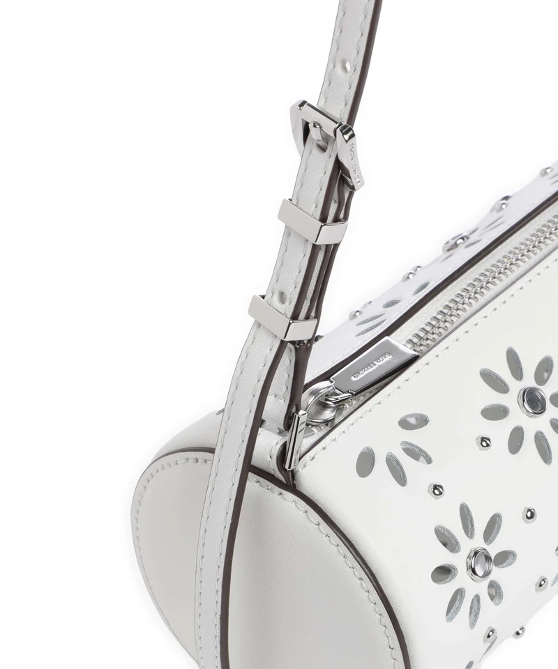 Michael Kors Izzy Small Schultertasche optic white