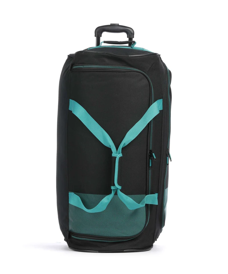 Travelite Basics Rollenreisetasche schwarz/petrol