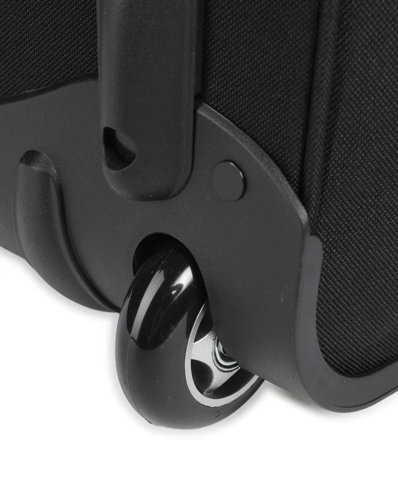 Travelite Basics Rollenreisetasche schwarz/petrol