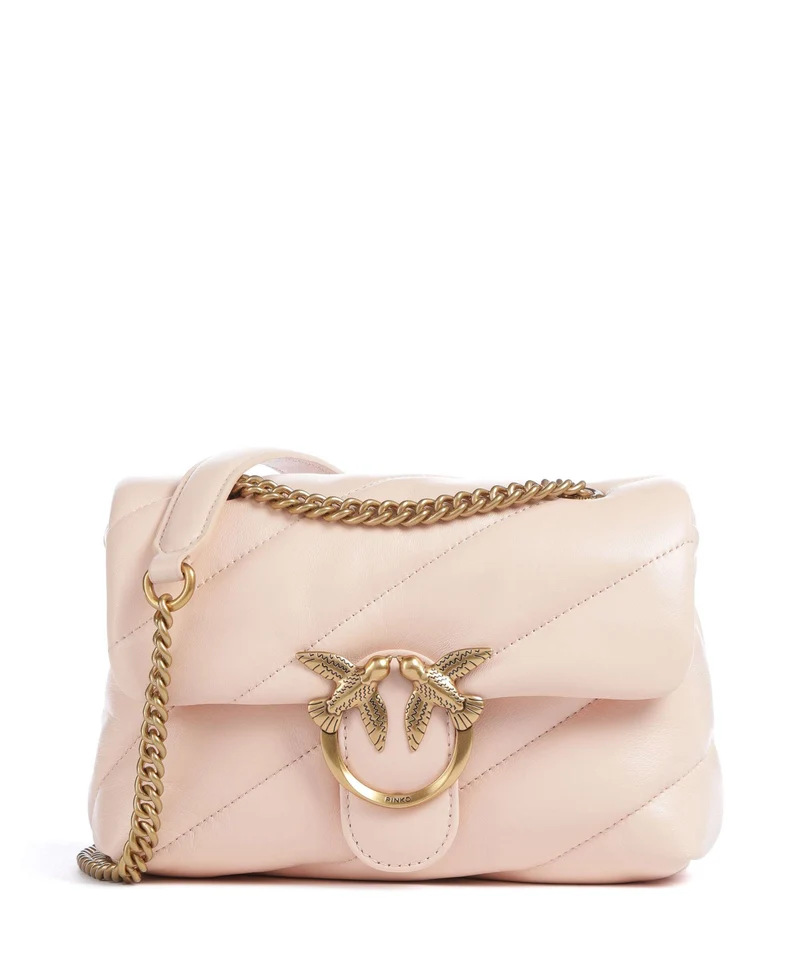 Pinko Love Puff Mini Schultertasche light pink/antique gold