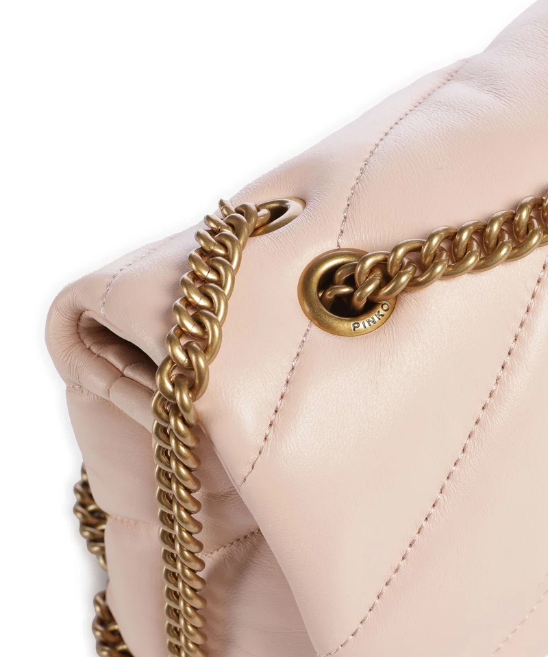 Pinko Love Puff Mini Schultertasche light pink/antique gold