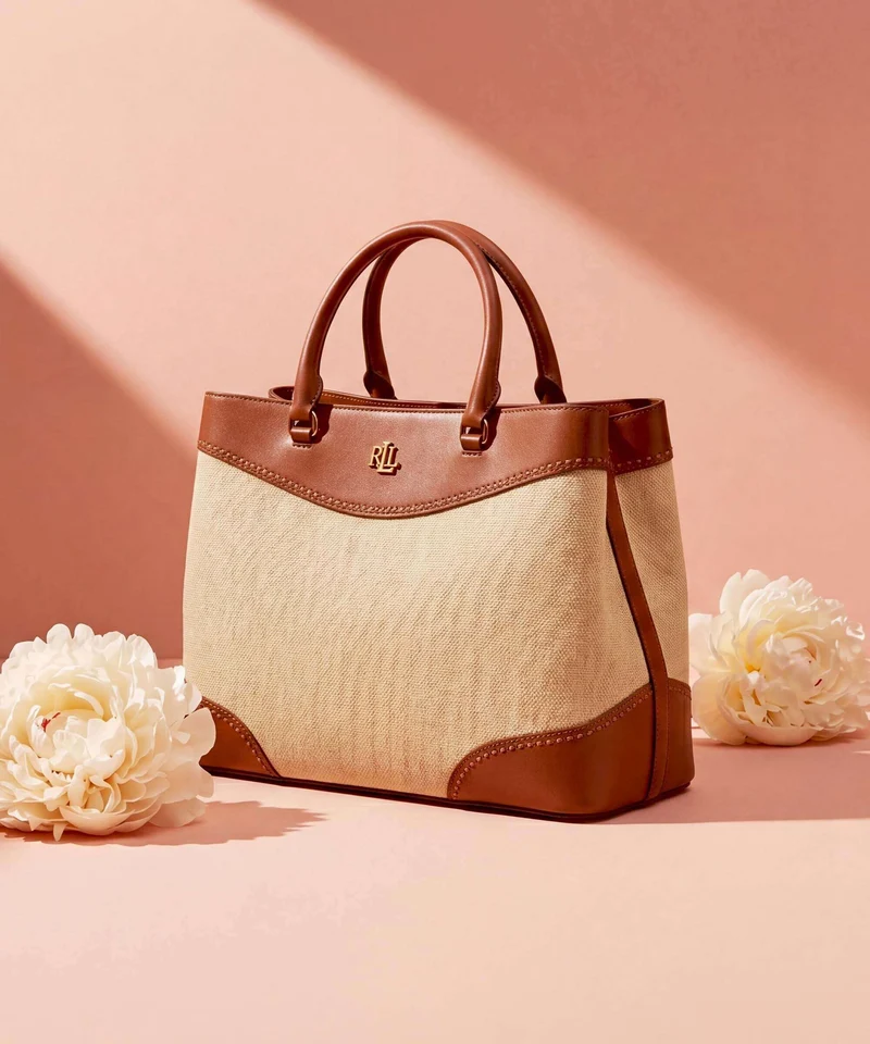 Lauren Ralph Lauren Marcy 36 Handtasche dark natural/lauren tan