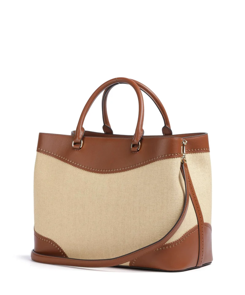 Lauren Ralph Lauren Marcy 36 Handtasche dark natural/lauren tan