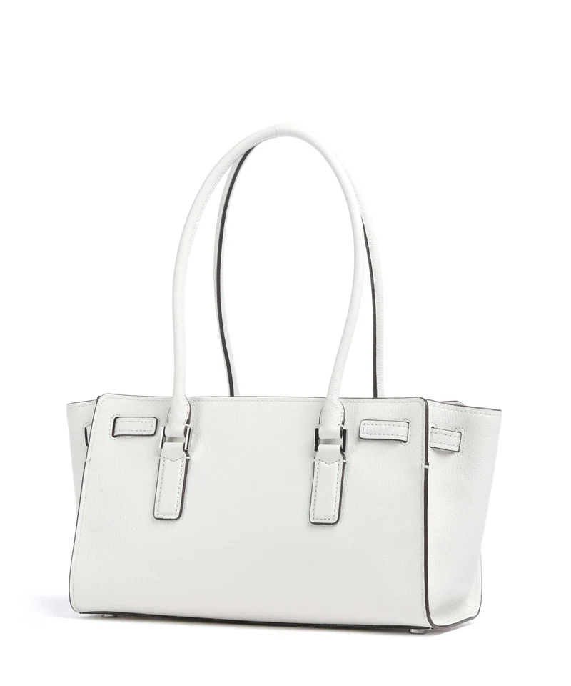 Michael Kors Hamilton Moderne Small Schultertasche optic white