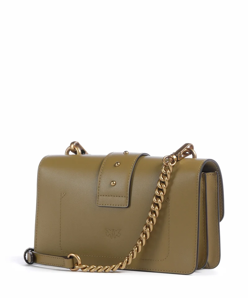 Pinko Love One Mini Umhängetasche verde canguro/antique gold