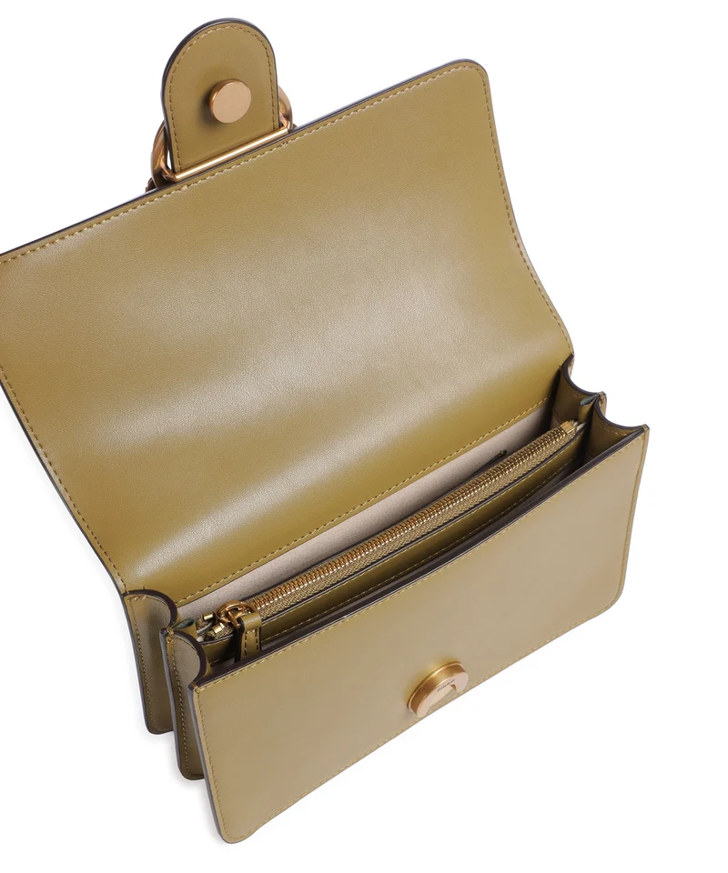 Pinko Love One Mini Umhängetasche verde canguro/antique gold