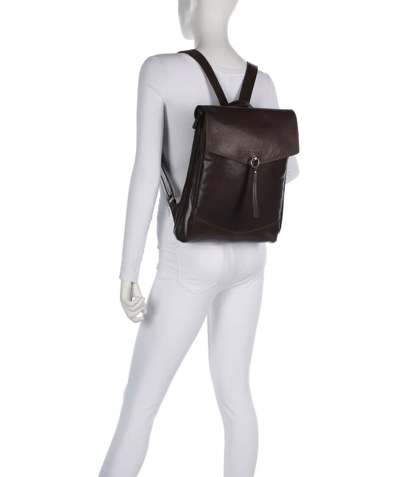 Spikes & Sparrow Bronco Marlotte Laptop-Rucksack dark brown