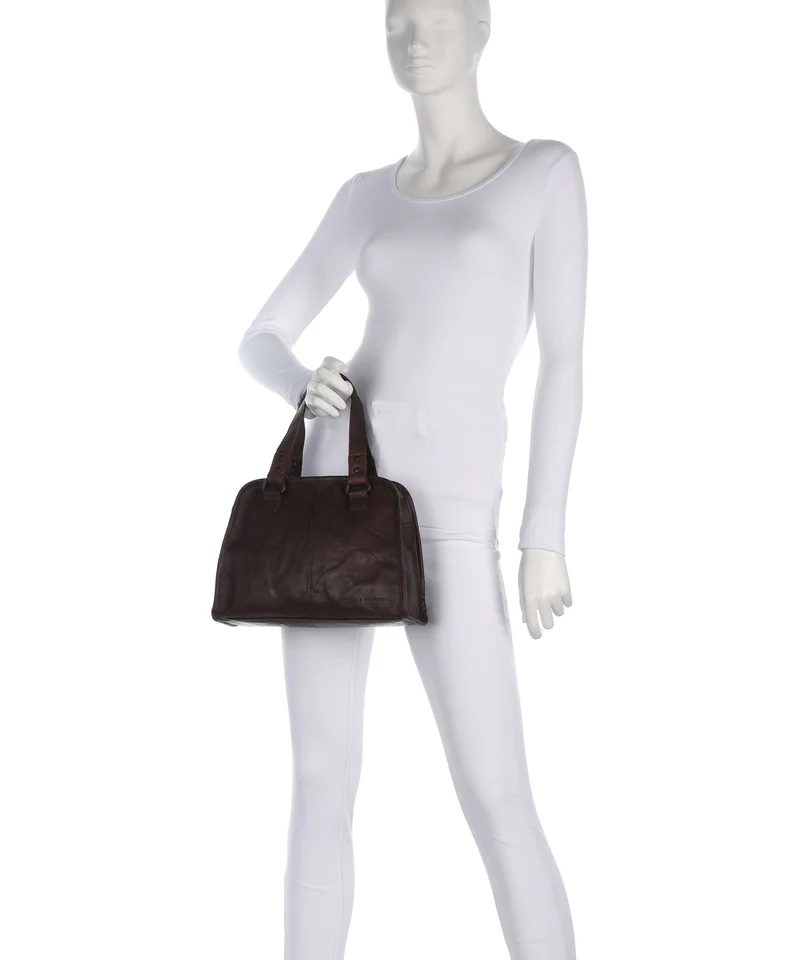 Spikes & Sparrow Bronco Danine Handtasche dark brown