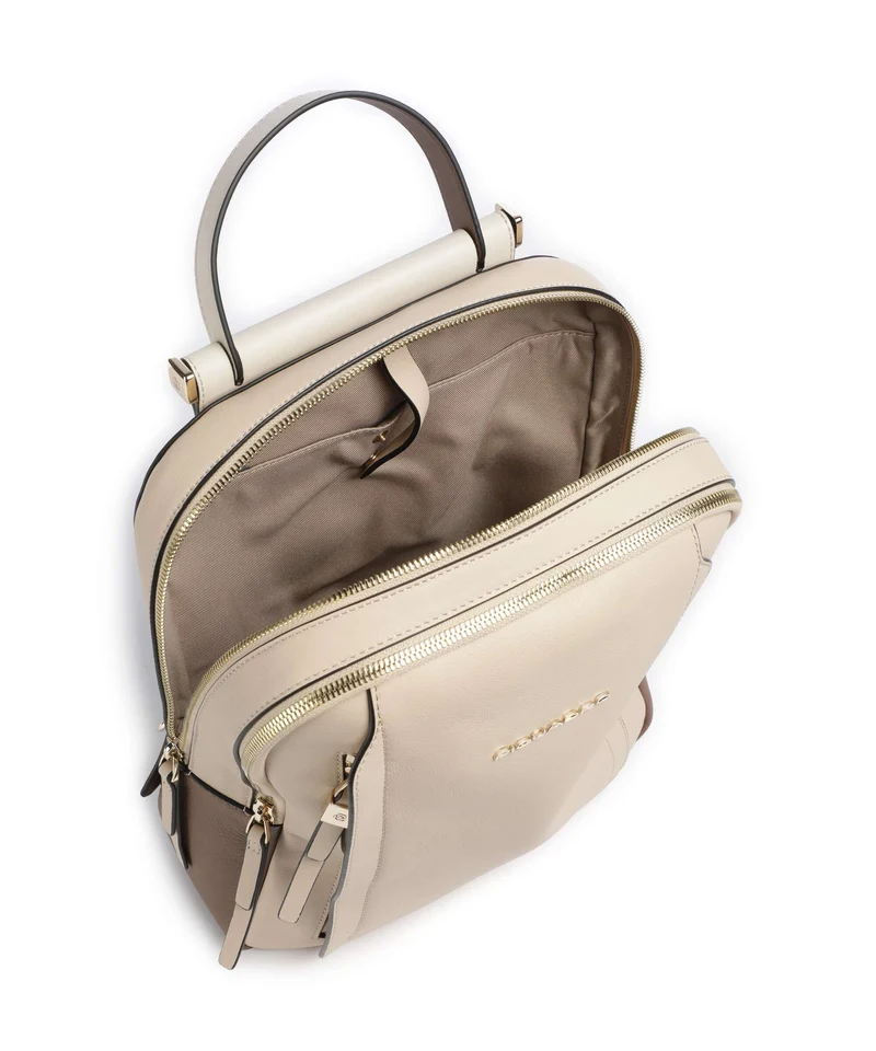Piquadro Circle Rucksack beige/cuoio