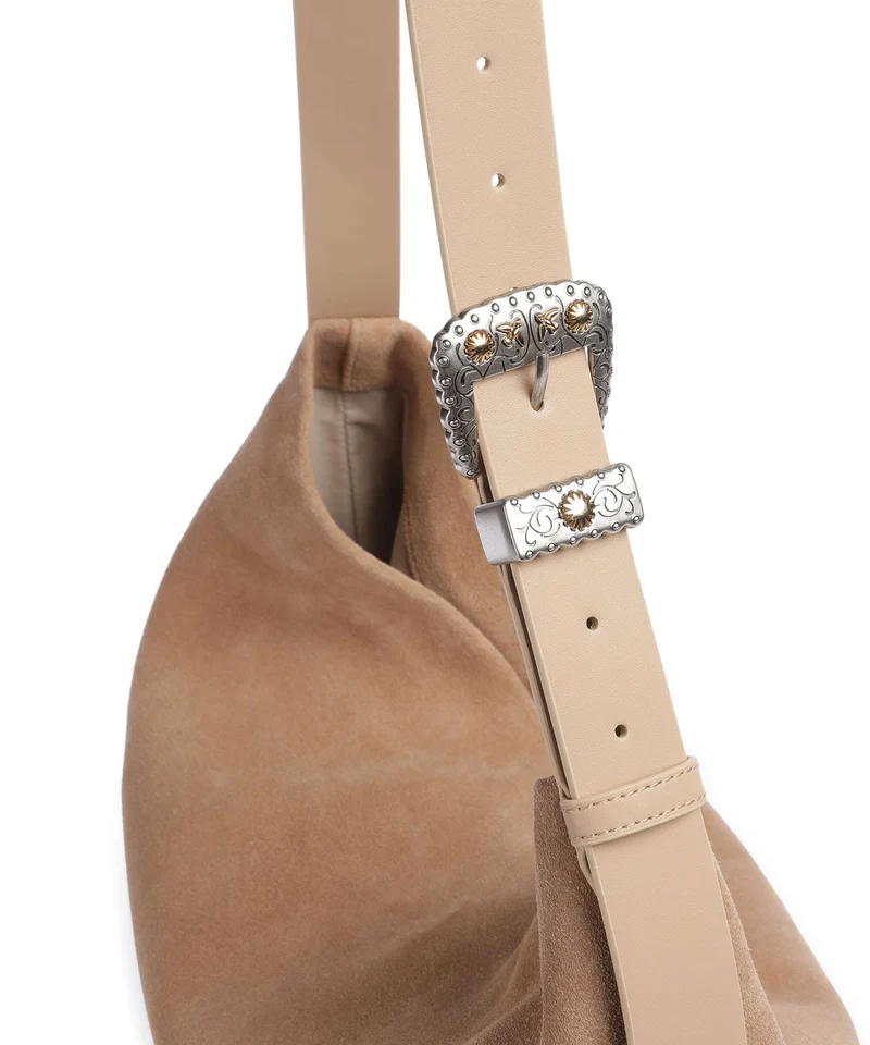 Pinko Big Beuteltasche beige/scoiattolo/gal mix gold