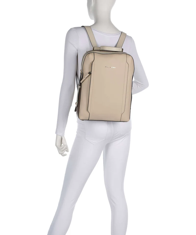 Piquadro Circle Laptop-Rucksack beige/cuoio