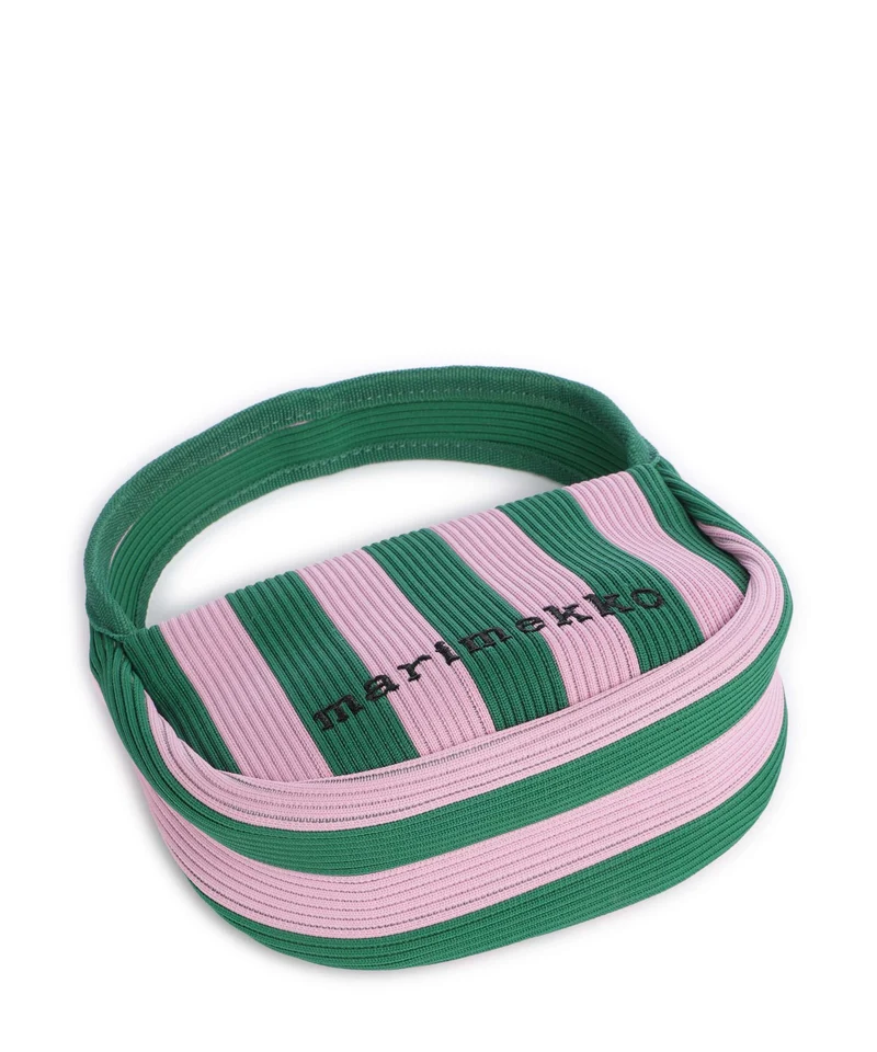Marimekko Knitted Merirosvo Handtasche pink/dark green