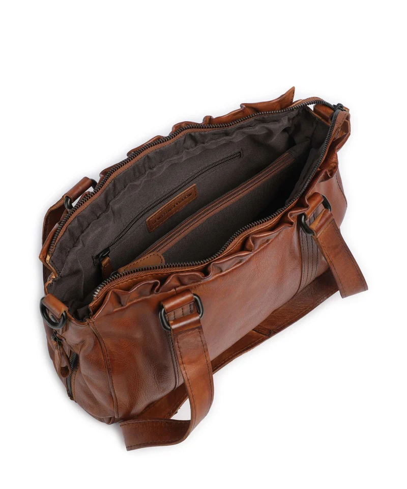 Spikes & Sparrow Apache Janetta Schultertasche brandy