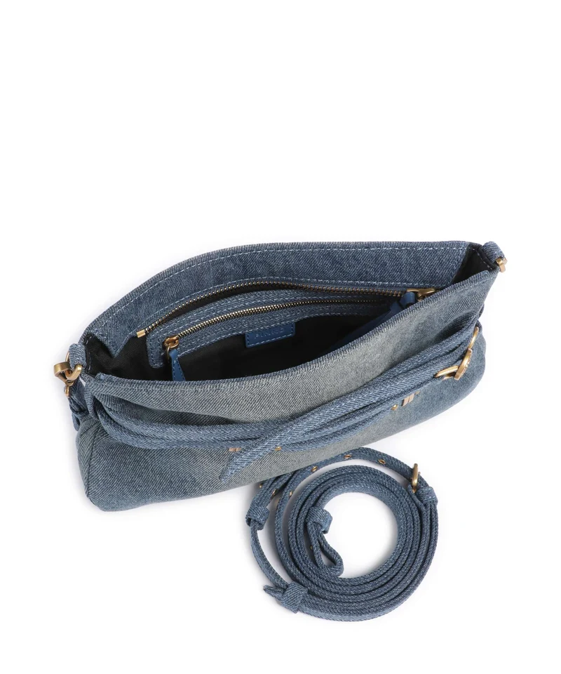Pinko Belt Mini Schultertasche lavaggio medio/antique gold