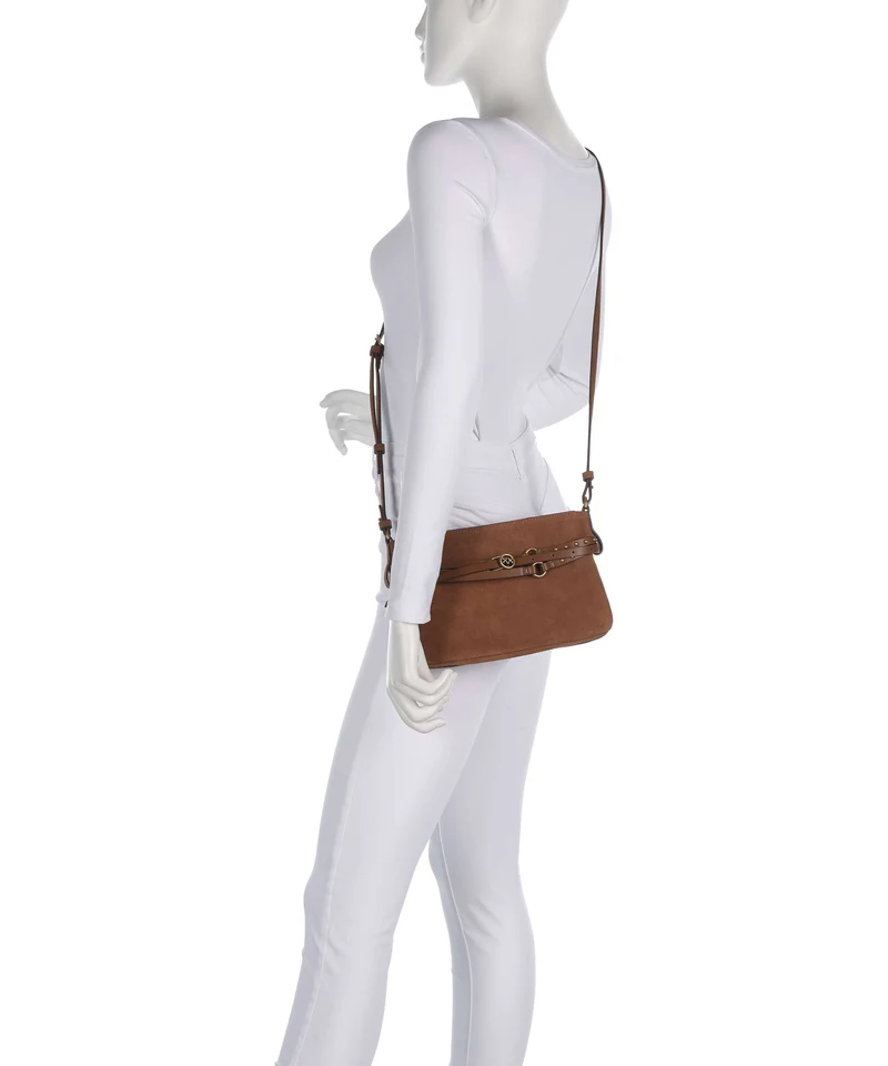 Pinko Belt Mini Schultertasche marrone/leone/antique gold