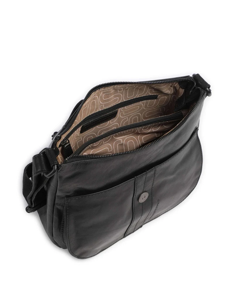 Spikes & Sparrow Bronco Donnella Umhängetasche black